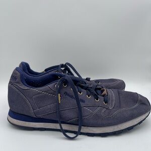 Reebok Classic‎ Denim Navy Blue Low Top Sneakers Mens Shoes V62637 Sz 12